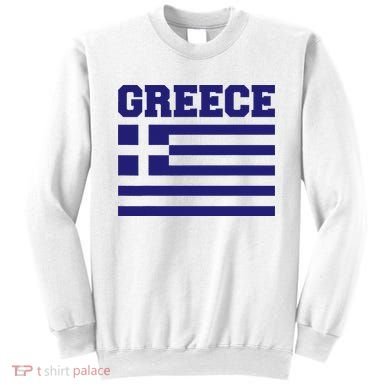 Greece Independence Day Greek Flag Heart Sweatshirt