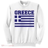 Greece Independence Day Greek Flag Heart Sweatshirt thumb 0