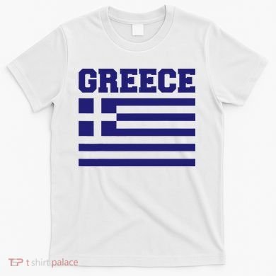 Greece Independence Day Greek Flag Heart T-Shirt