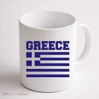Greece Independence Day Greek Flag Heart Coffee Mug thumb 1