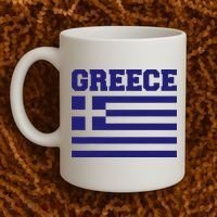 Greece Independence Day Greek Flag Heart Coffee Mug thumb 2