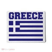 Greece Independence Day Greek Flag Heart Mousepad thumb 0