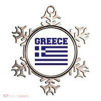 Greece Independence Day Greek Flag Heart Ornament thumb 0