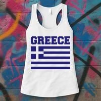 Greece Independence Day Greek Flag Heart Women's Tank Top thumb 3