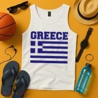 Greece Independence Day Greek Flag Heart Tank Top thumb 4