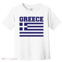 Greece Independence Day Greek Flag Heart Toddler T-Shirt thumb 0