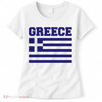 Greece Independence Day Greek Flag Heart Women's T-Shirt