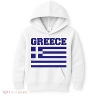 Greece Independence Day Greek Flag Heart Kids Hoodie thumb 0