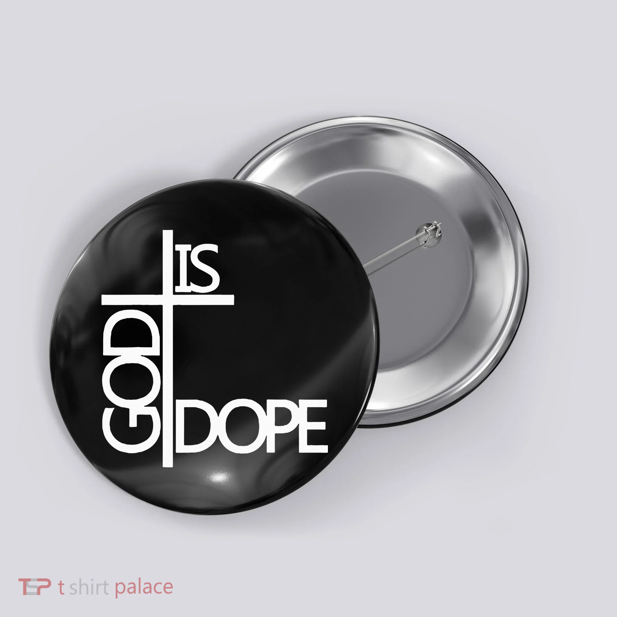 God Is D.O.P.E Button