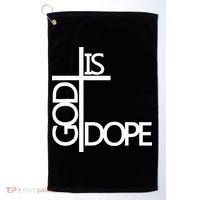 God Is D.O.P.E Golf Towel thumb 0