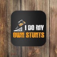 Golfing I Do My Own Stunts Golf Cart Funny Golf Player Coaster thumb 0