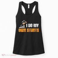 Golfing I Do My Own Stunts Golf Cart Funny Golf Player Women's Tank Top thumb 0