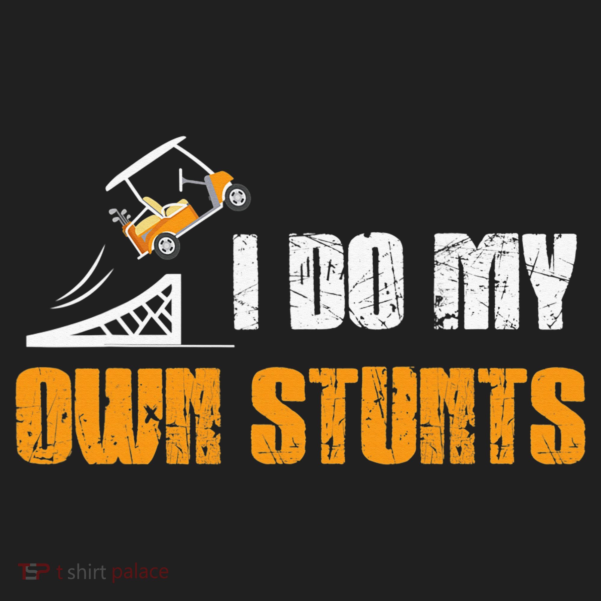 Golfing I Do My Own Stunts Golf Cart Funny Golf Player Golf Towel