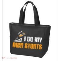 Golfing I Do My Own Stunts Golf Cart Funny Golf Player Tote Bag thumb 3