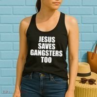 God Is D.O.P.E Jesus Saves Gangsters Too Women's Tank Top thumb 2