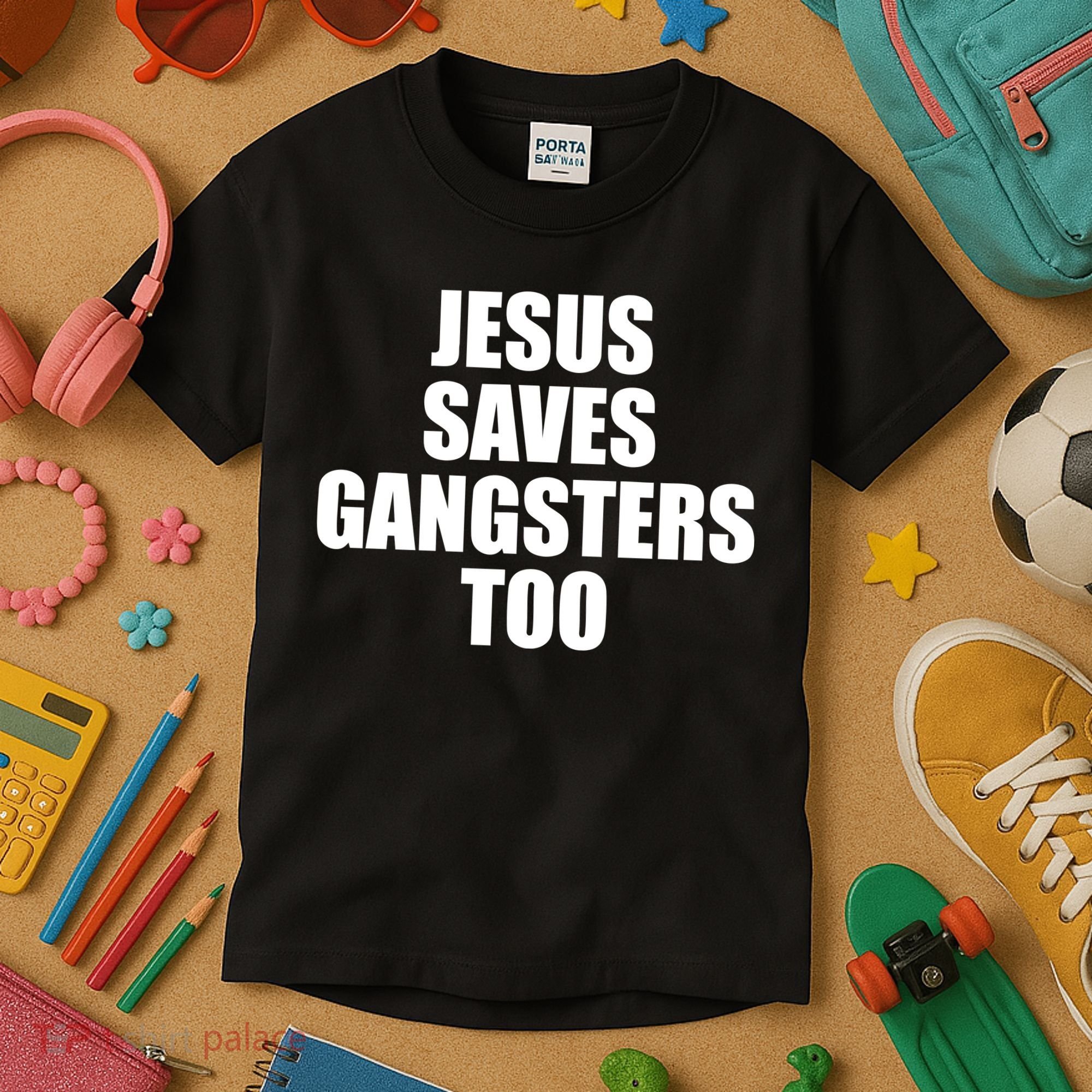 God Is D.O.P.E Jesus Saves Gangsters Too Kids T-Shirt