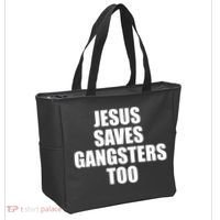 God Is D.O.P.E Jesus Saves Gangsters Too Tote Bag thumb 2