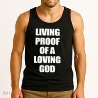 God Is D.O.P.E Living Proof Of A Loving God Tank Top thumb 3