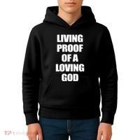 God Is D.O.P.E Living Proof Of A Loving God Kids Hoodie thumb 4