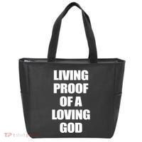 God Is D.O.P.E Living Proof Of A Loving God Tote Bag thumb 0