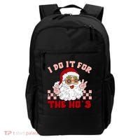 Groovy I Do It For The Ho's Funny Inappropriate Christmas Santa Backpack thumb 0