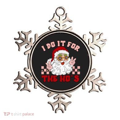 Groovy I Do It For The Ho's Funny Inappropriate Christmas Santa Ornament