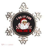 Groovy I Do It For The Ho's Funny Inappropriate Christmas Santa Ornament thumb 0