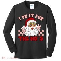 Groovy I Do It For The Ho's Funny Inappropriate Christmas Santa Kids Long Sleeve Shirt thumb 0