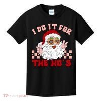 Groovy I Do It For The Ho's Funny Inappropriate Christmas Santa Kids T-Shirt thumb 0