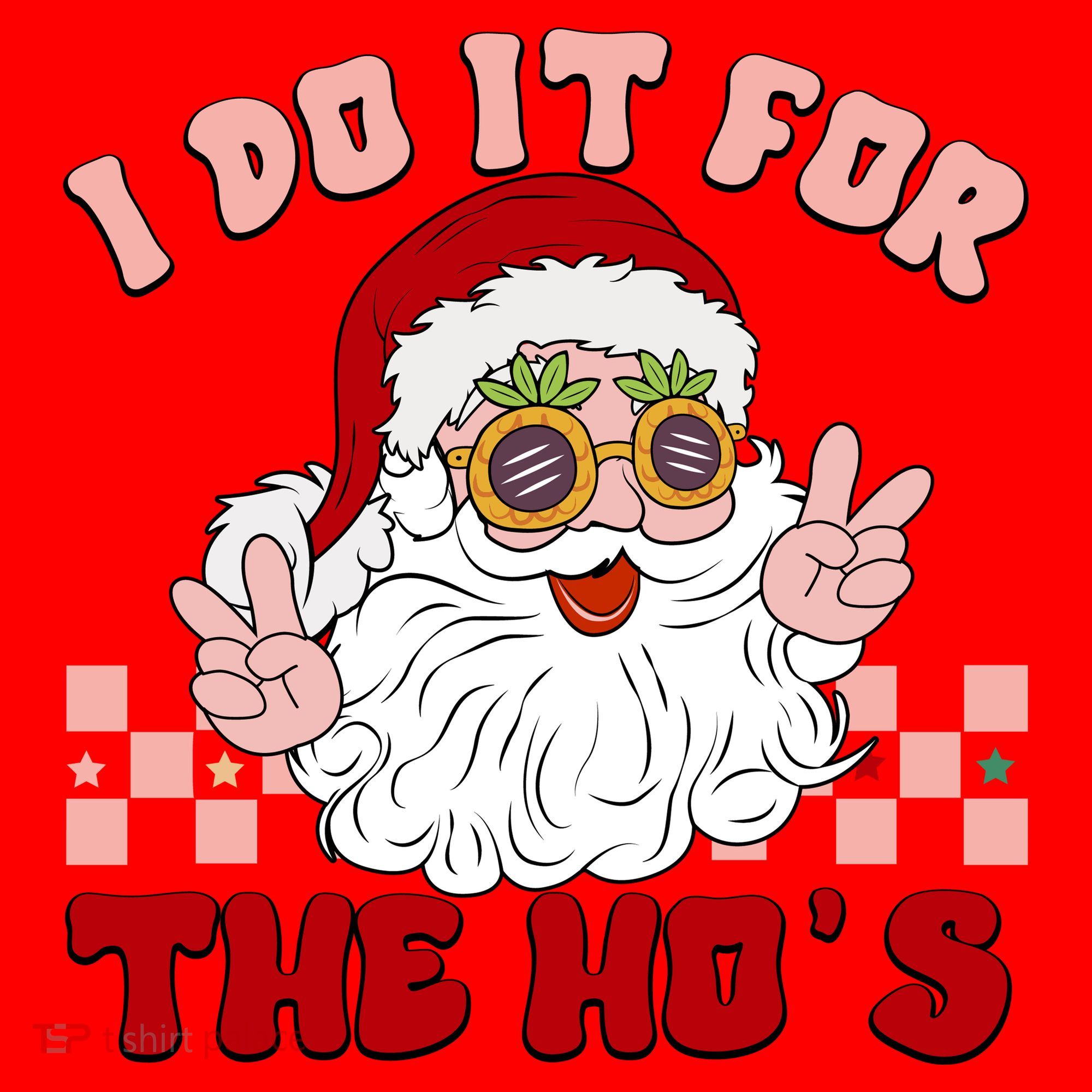 Groovy I Do It For The Ho's Funny Inappropriate Christmas Santa Santa Hat