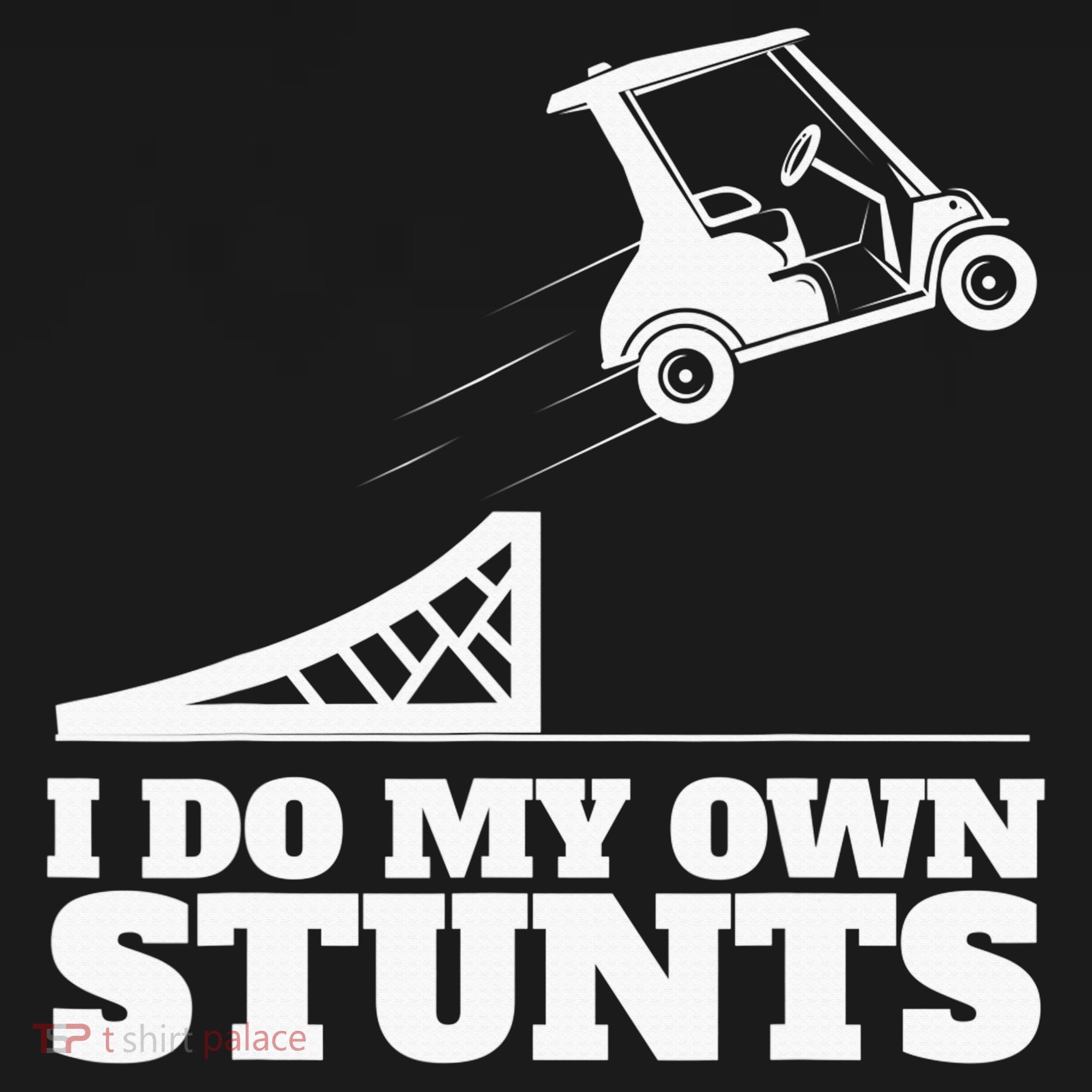 Golfing I Do My Own Stunts Golf Cart Golf Player Apron