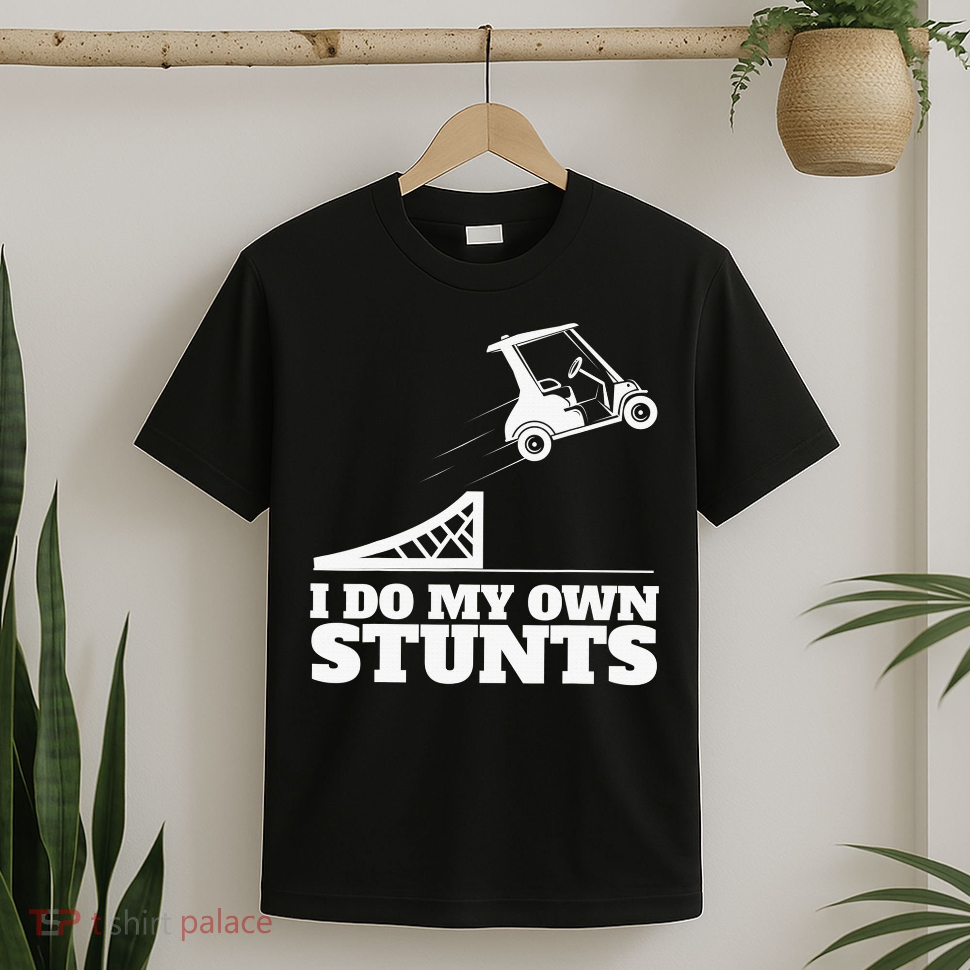 Golfing I Do My Own Stunts Golf Cart Golf Player T-Shirt