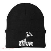 Golfing I Do My Own Stunts Golf Cart Golf Player Beanie thumb 0