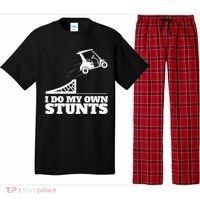 Golfing I Do My Own Stunts Golf Cart Golf Player Pajama Set thumb 0
