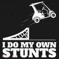 Golfing I Do My Own Stunts Golf Cart Golf Player Women's Hoodie thumb 2