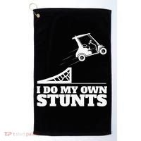 Golfing I Do My Own Stunts Golf Cart Golf Player Golf Towel thumb 0