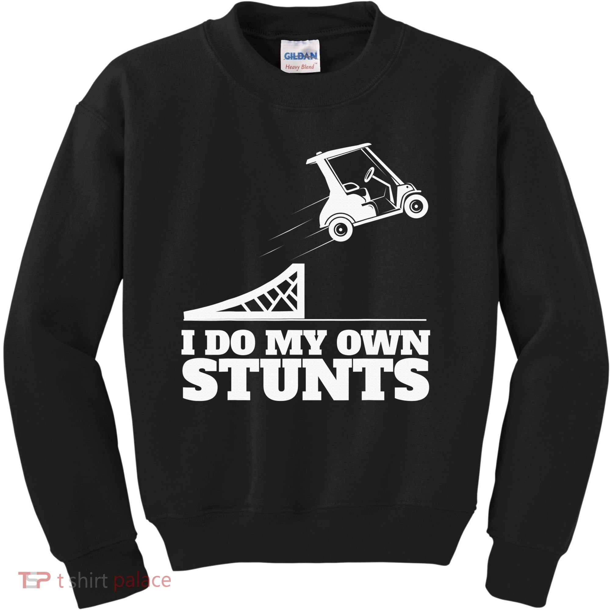 Golfing I Do My Own Stunts Golf Cart Golf Player Kids Sweatshirt