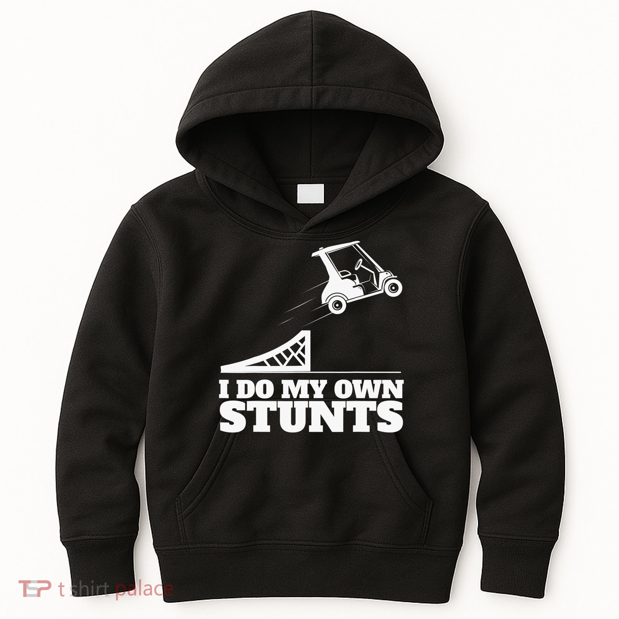 Golfing I Do My Own Stunts Golf Cart Golf Player Kids Hoodie
