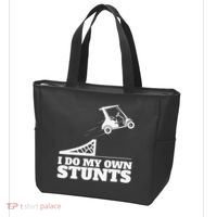 Golfing I Do My Own Stunts Golf Cart Golf Player Tote Bag thumb 3