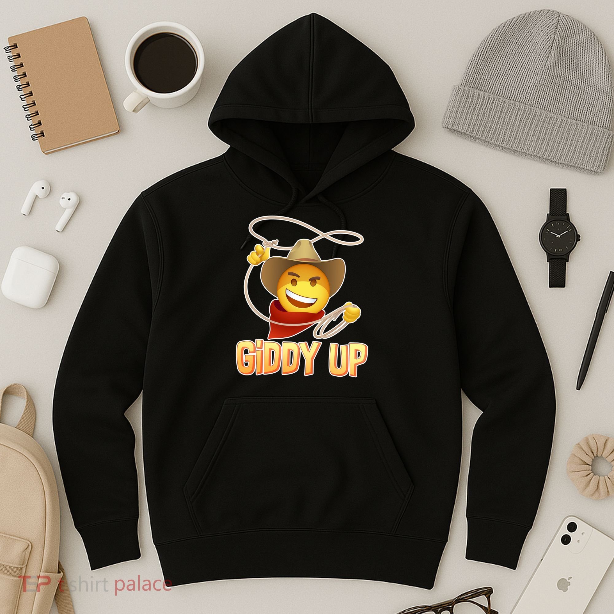 Giddy Up Cowboy Emoji  Hoodie