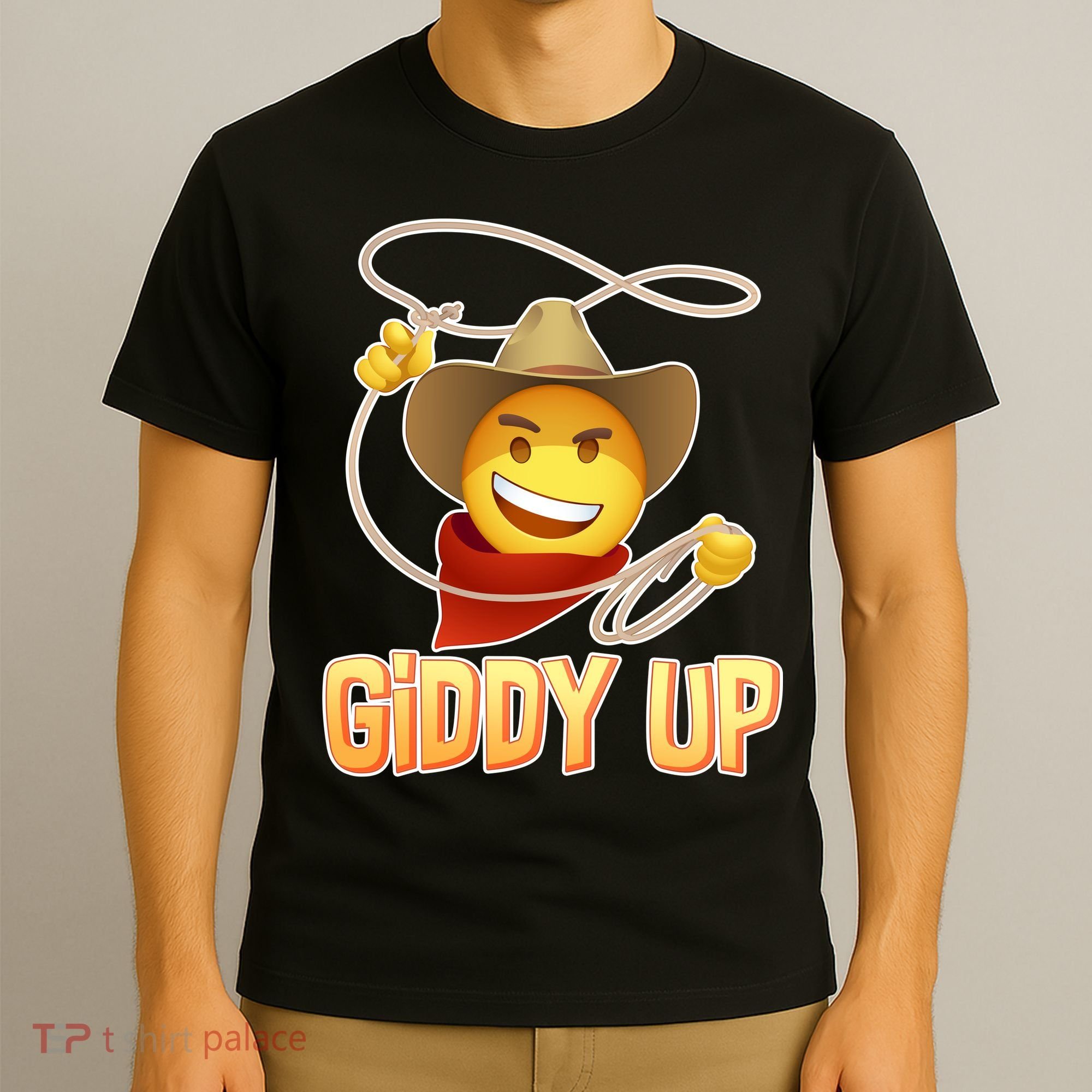 Giddy Up Cowboy Emoji  T-Shirt