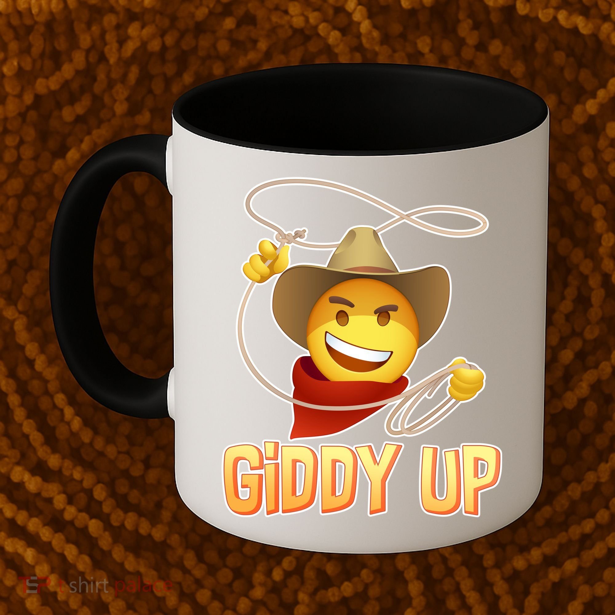 Giddy Up Cowboy Emoji  Coffee Mug