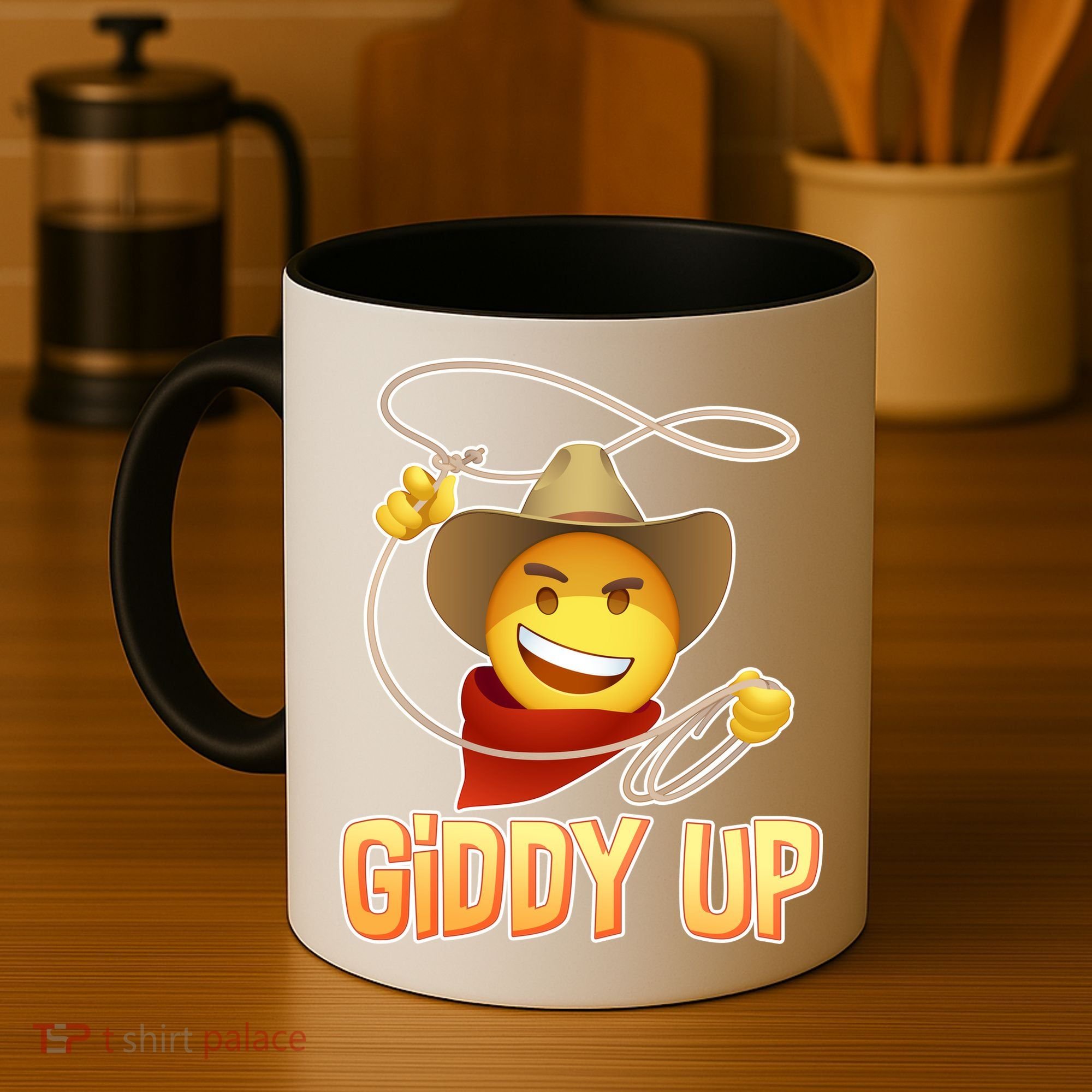 Giddy Up Cowboy Emoji  Coffee Mug