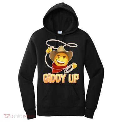 Giddy Up Cowboy Emoji  Women's Hoodie