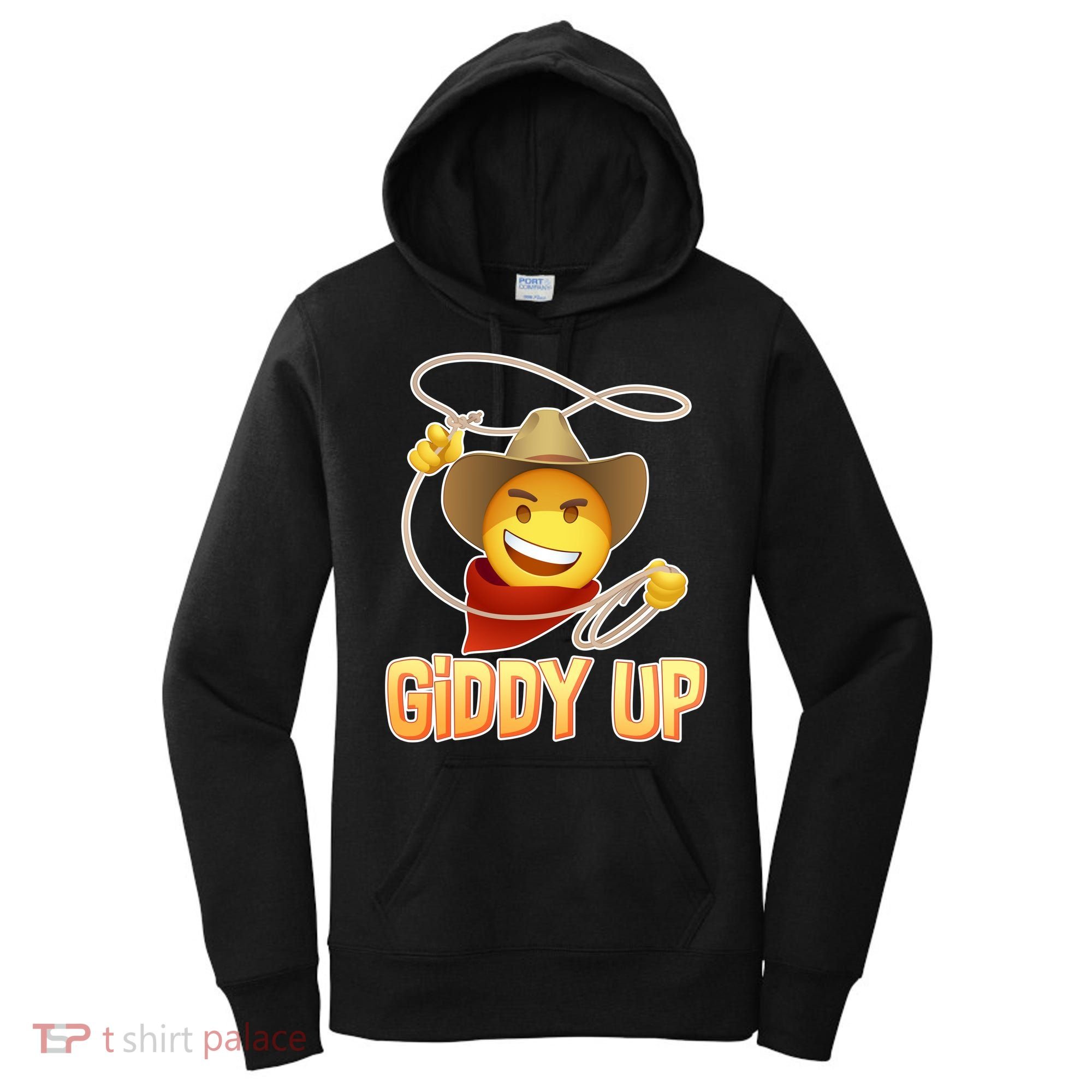Giddy Up Cowboy Emoji  Women's Hoodie