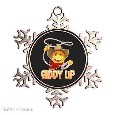 Giddy Up Cowboy Emoji  Ornament
