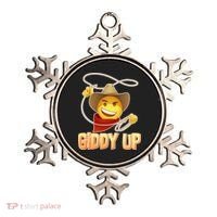 Giddy Up Cowboy Emoji  Ornament thumb 0