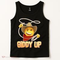 Giddy Up Cowboy Emoji  Tank Top thumb 2