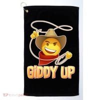 Giddy Up Cowboy Emoji  Golf Towel thumb 0
