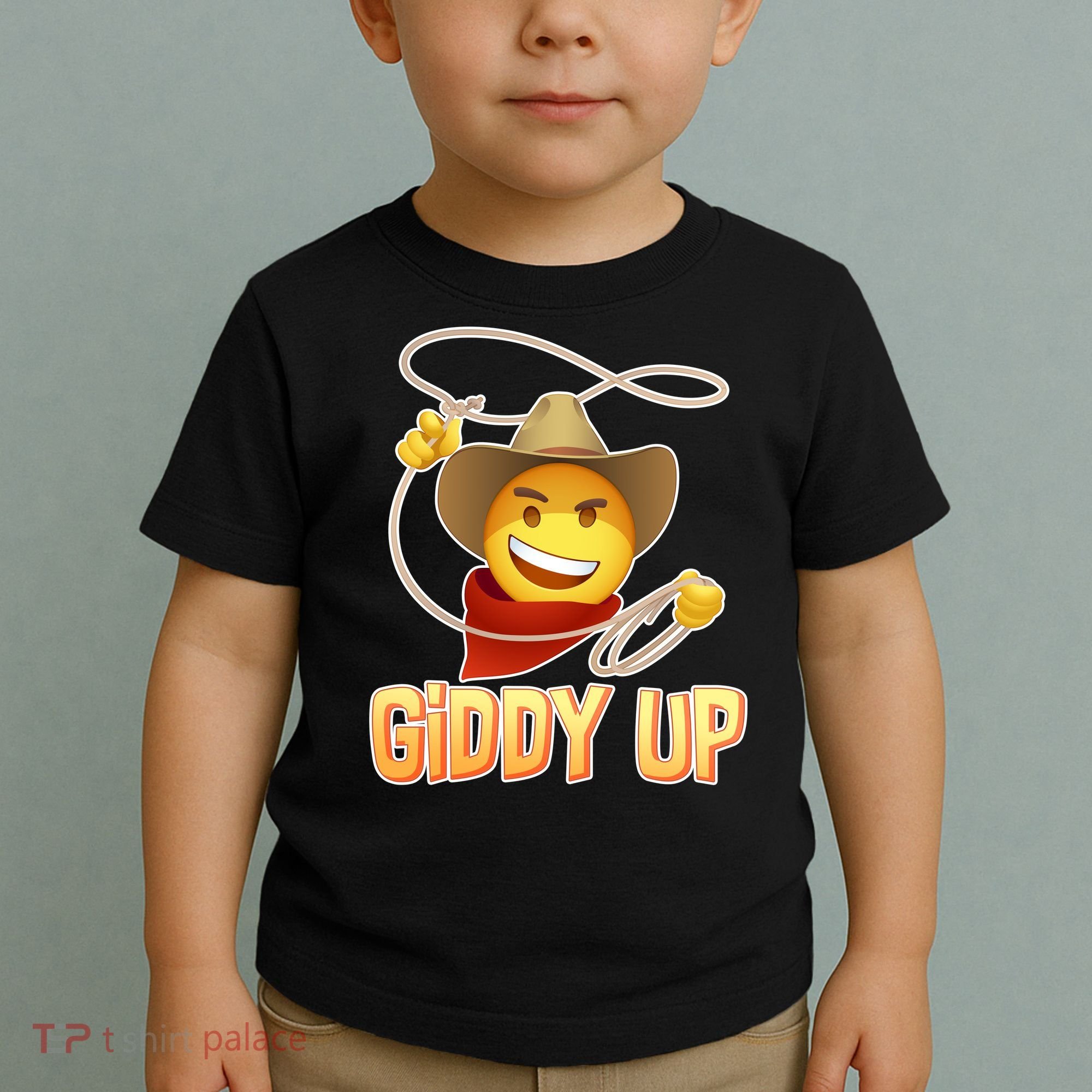 Giddy Up Cowboy Emoji  Toddler T-Shirt